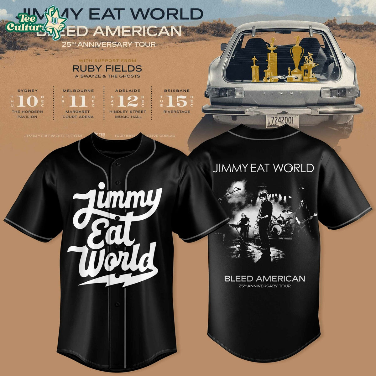 Jimmy Eat World – Bleed American 25 Years Baseball Jersey