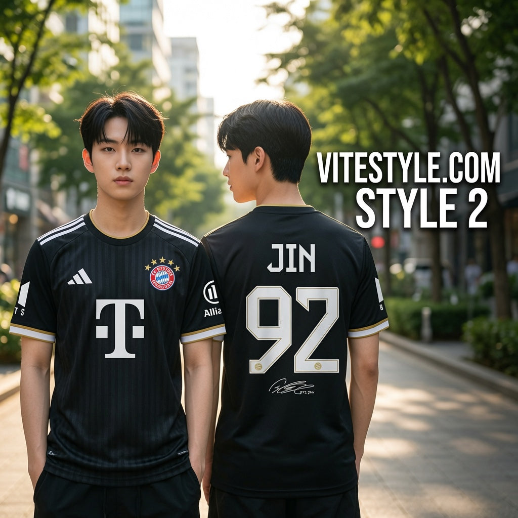 Jin BTS Bayern Munich Jersey