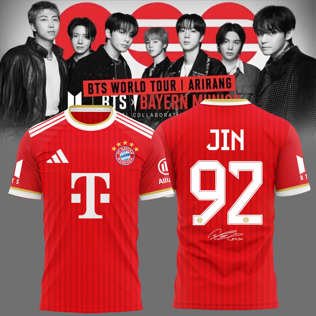 Jin BTS Bayern Munich Jersey