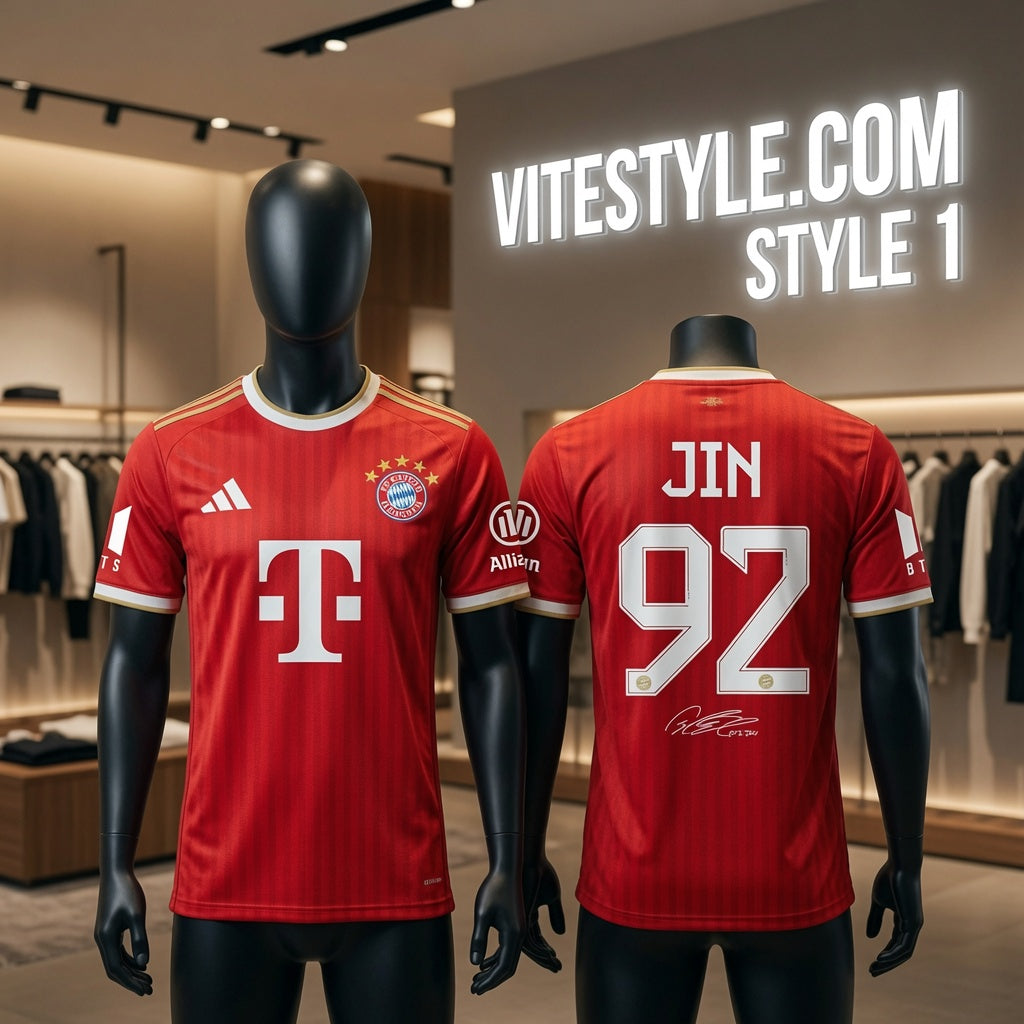 Jin BTS Bayern Munich Jersey
