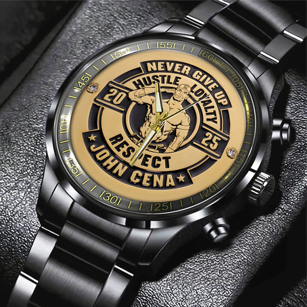 John Cena Black Stainless Steel Watch - TANTN19351
