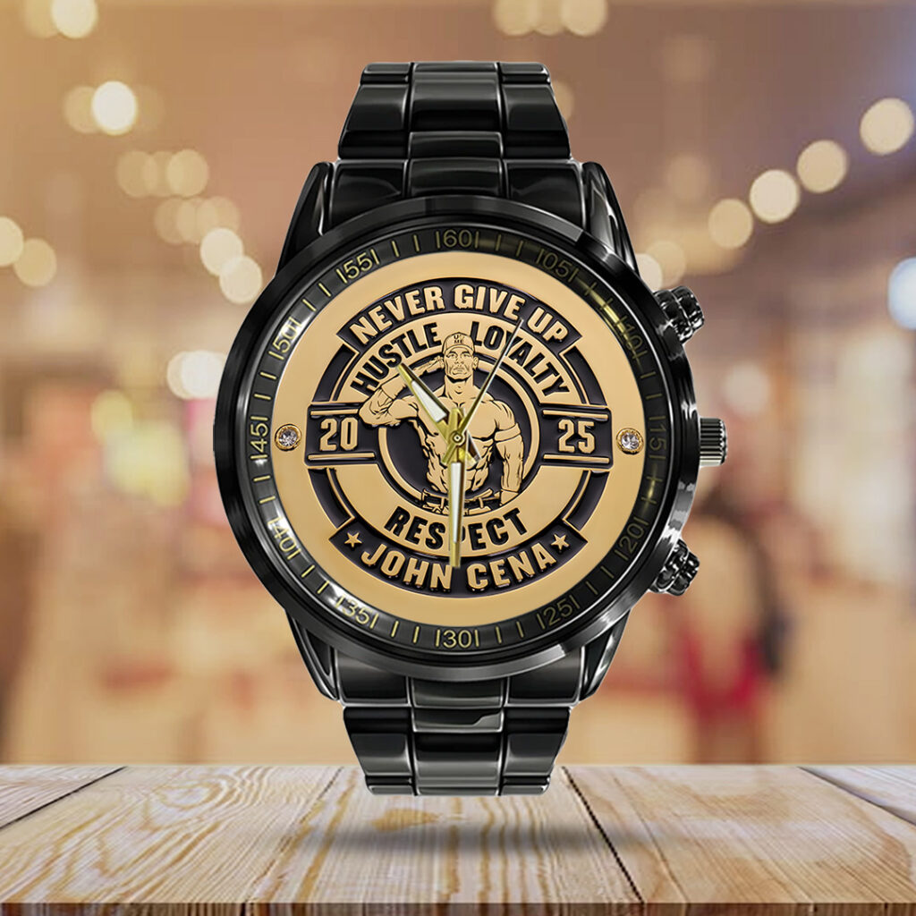 John Cena Black Stainless Steel Watch - TANTN19351