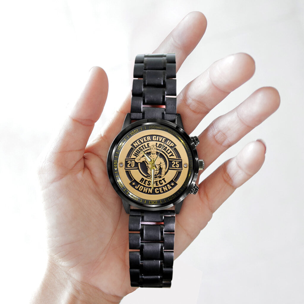 John Cena Black Stainless Steel Watch - TANTN19351