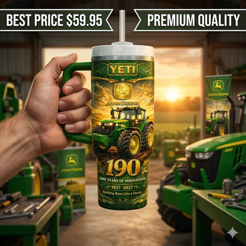 John Deere YETI Tumbler with Handle