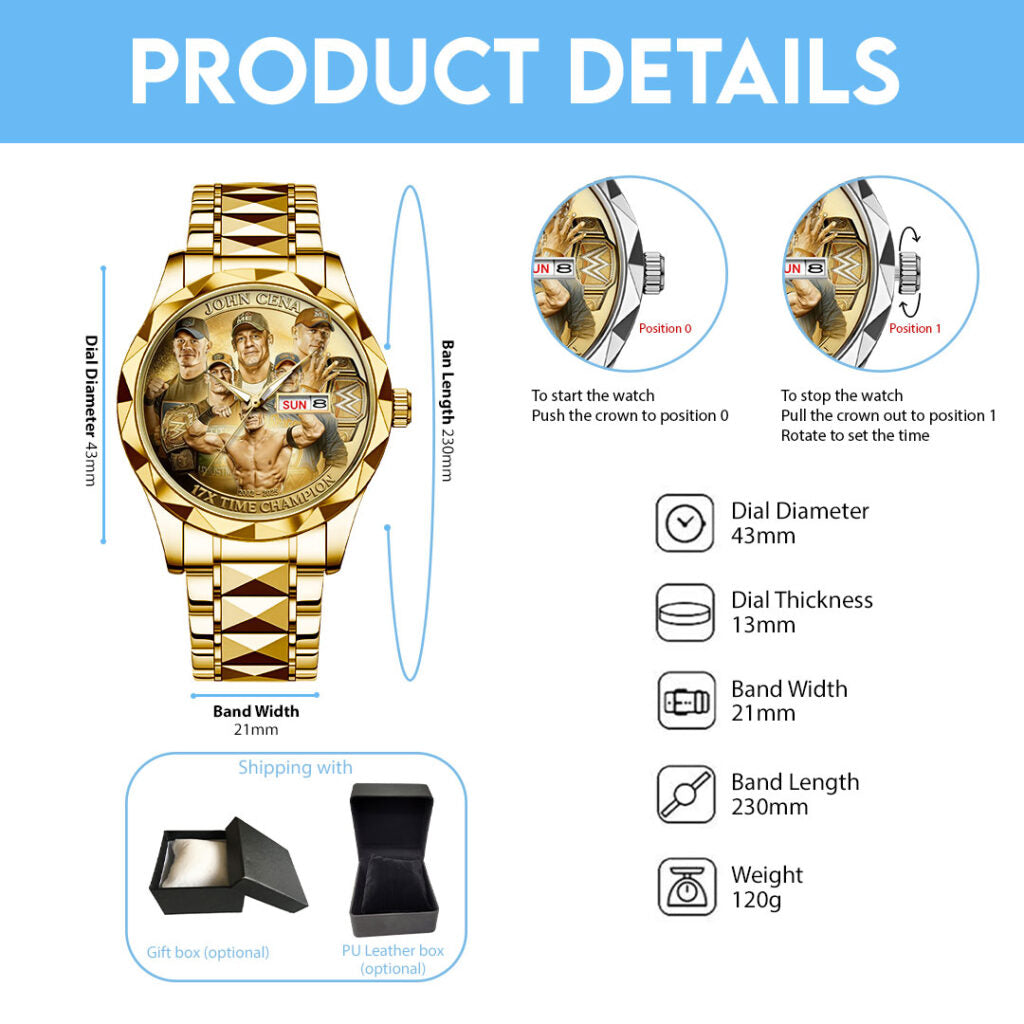 John Cena Alloy Luxury Quartz Watch - TMTHU2689