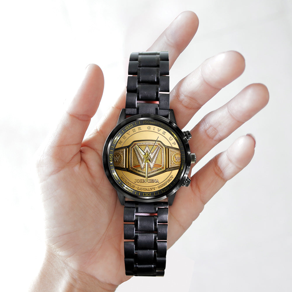 John Cena Black Stainless Steel Watch - TANTN19461