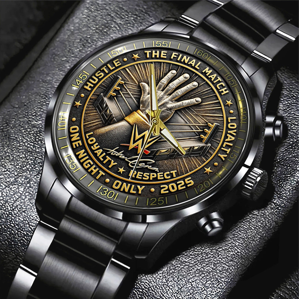 John Cena Black Stainless Steel Watch - TANTN19462