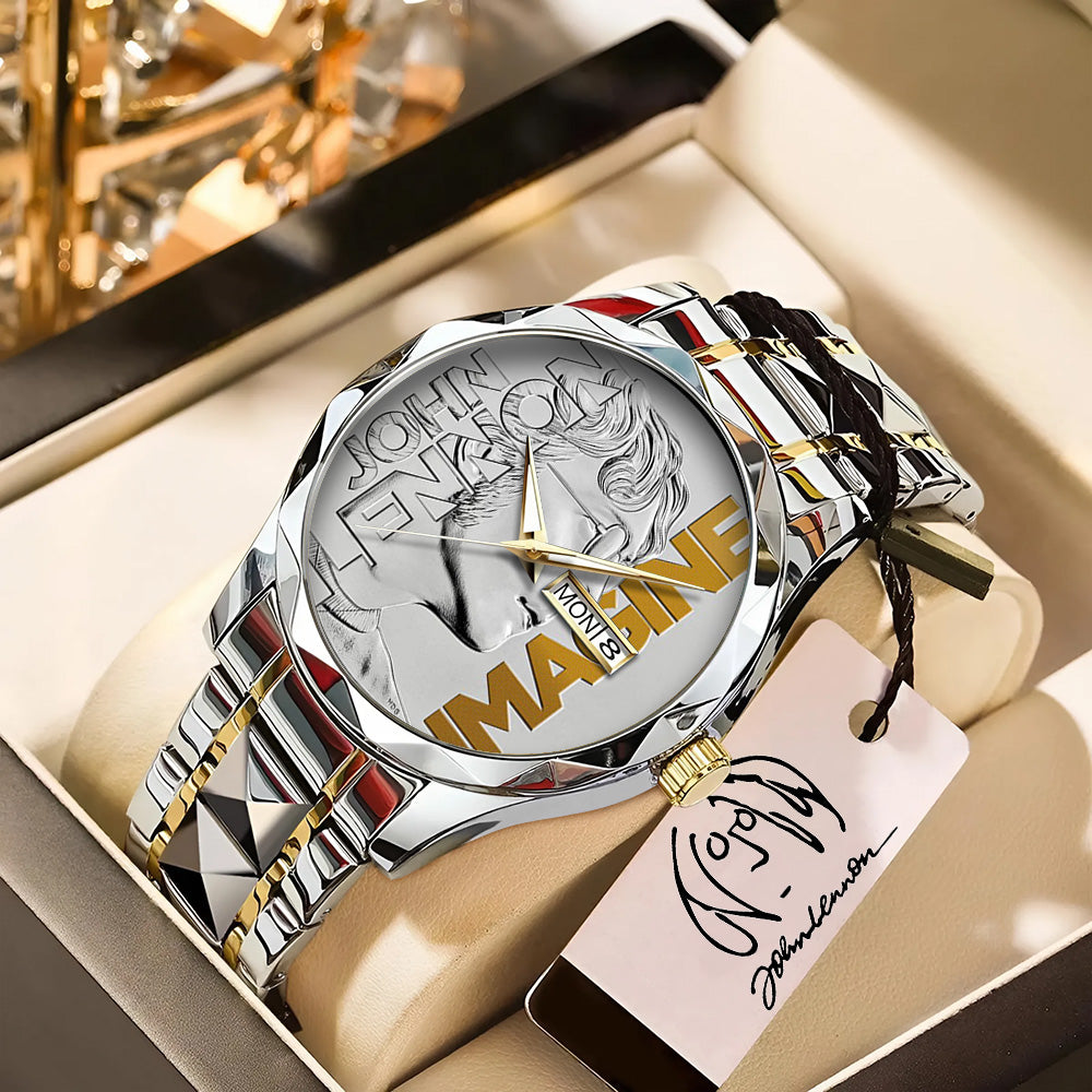 John Lennon Alloy Luxury Quartz Watch - TANTN18767