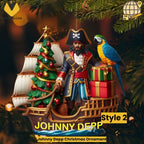 Johnny Depp Christmas Ornament