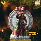 Johnny Depp Christmas Ornament