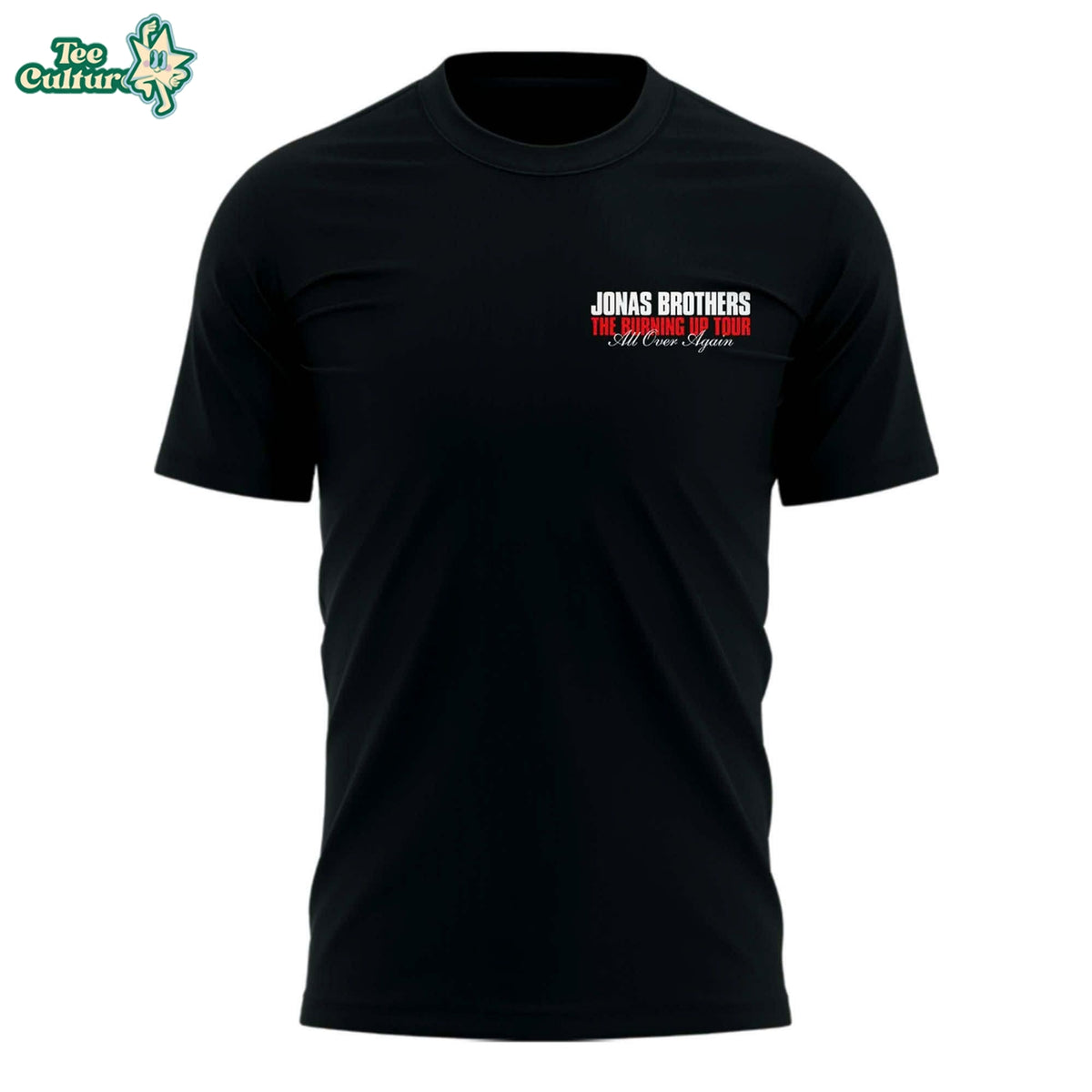 Jonas Brothers Burning Up Tour 3D All Over T-Shirt – Concert Fan Shirt