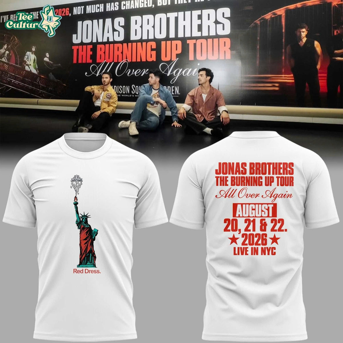 Jonas Brothers Live in New York City T-Shirt – Concert Tour Fan Shirt