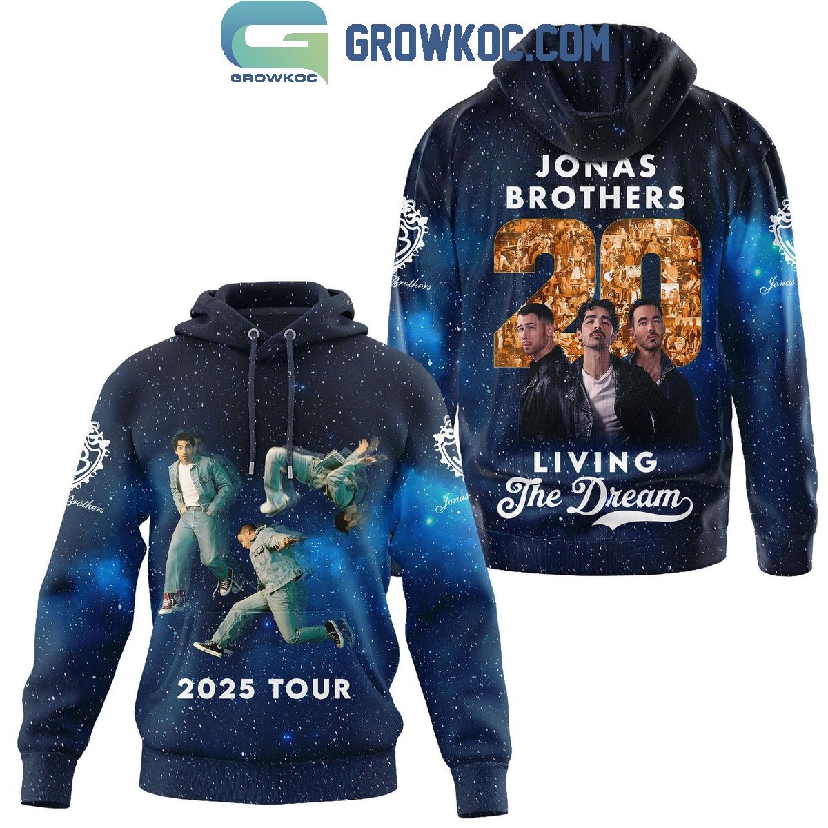 Jonas Brothers Living The Dream Tour 20 Years Hoodie Shirt