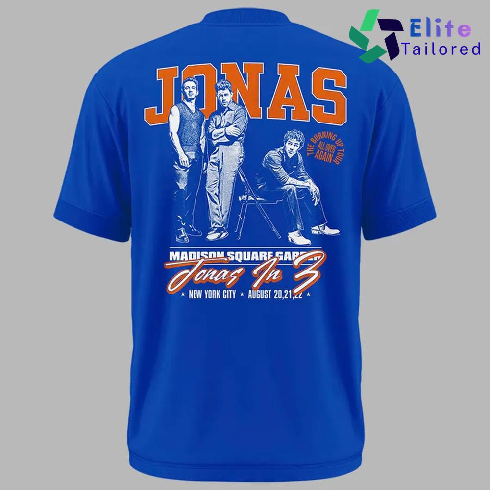 Jonas Brothers MSG Jonas In 3 Concert Graphic T-Shirt