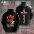 Jonas Brothers The Burning Up Tour All Over Again 2009 3D Hoodie