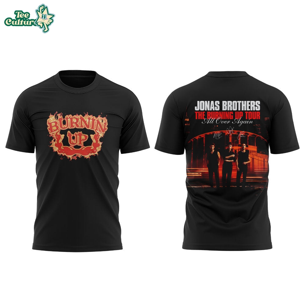 Jonas Brothers The Burning Up Tour All Over Again 2026 Concert T-Shirt V3