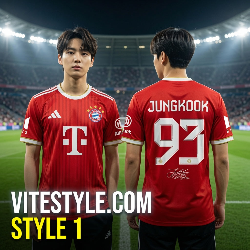 Jungkook BTS Bayern Munich Jersey