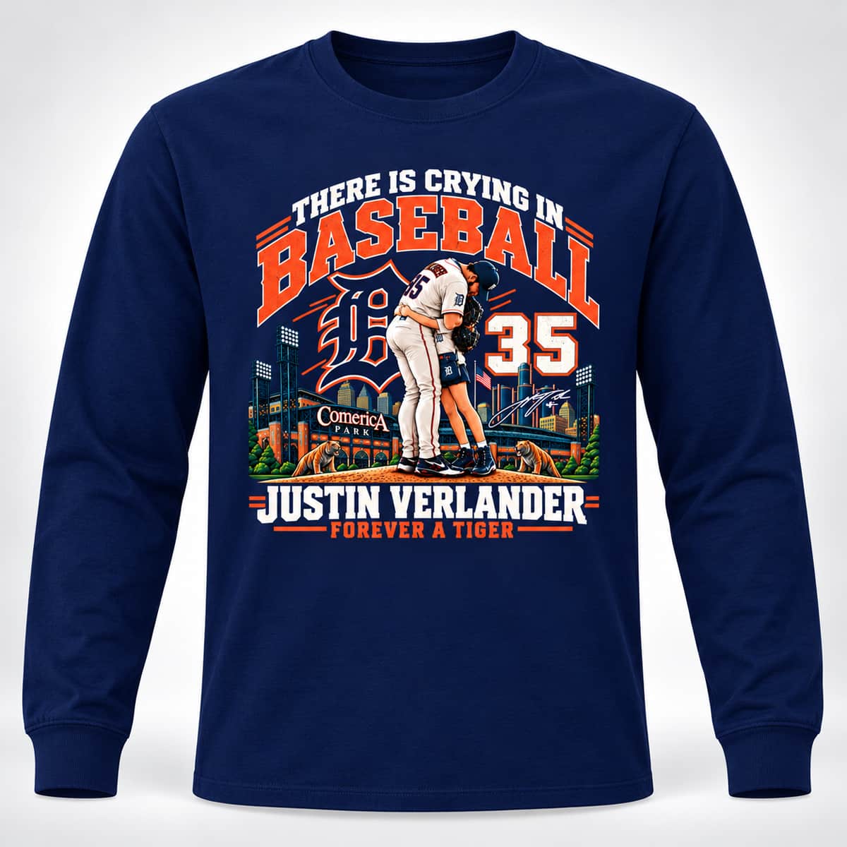 Justin Verlander There Is Crying In Baseball 35 Forever A Tiger Shirt