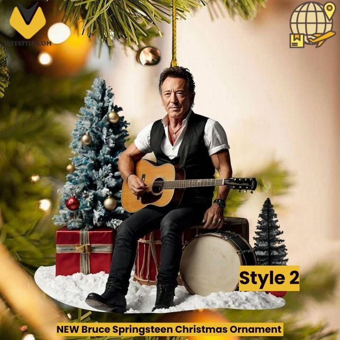 NEW Bruce Springsteen Christmas Ornament