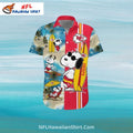KC Chiefs Hawaiian Shirt Snoopy Surfing Beach Design