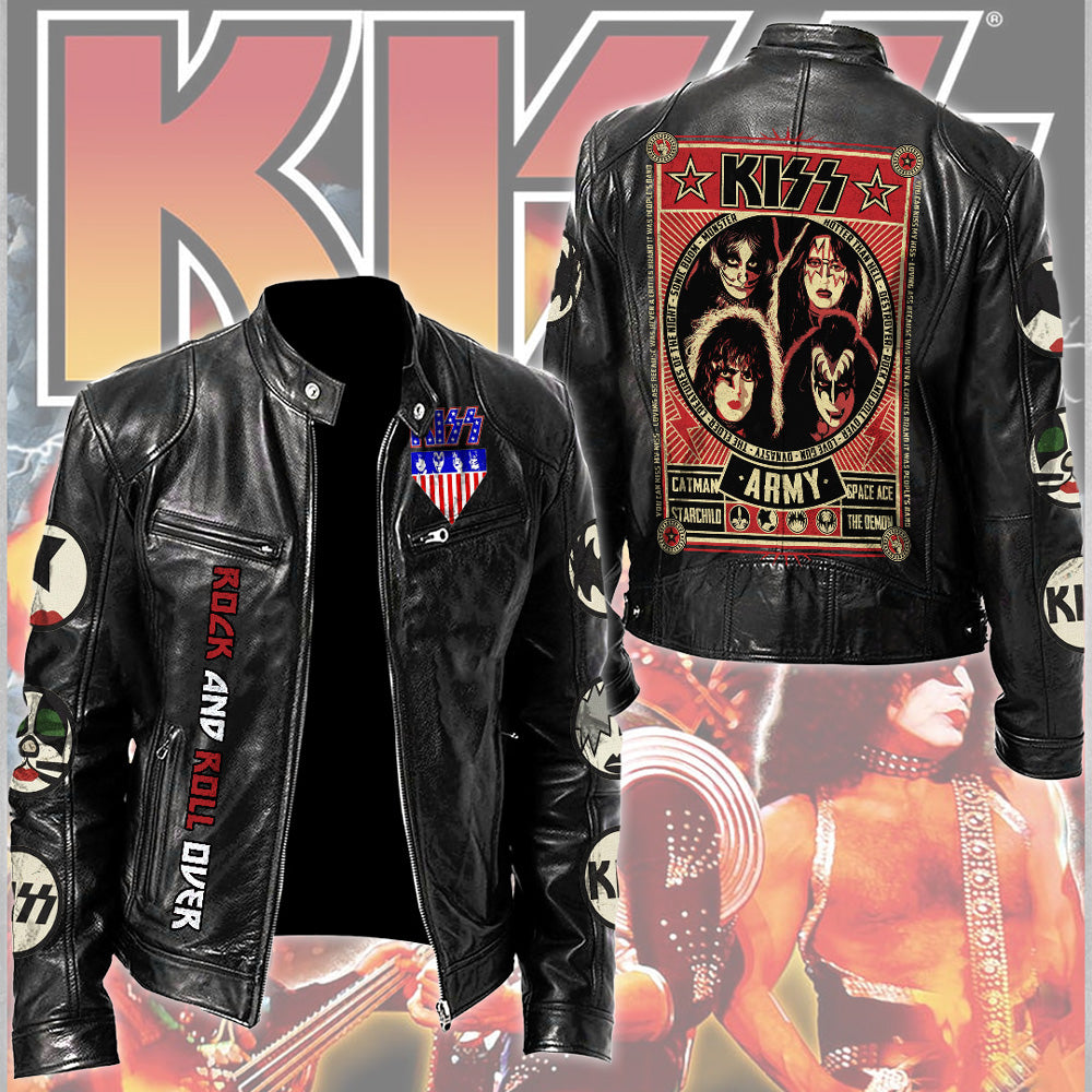 KISS Motorcycle Leather Jacket – TMTHU2487