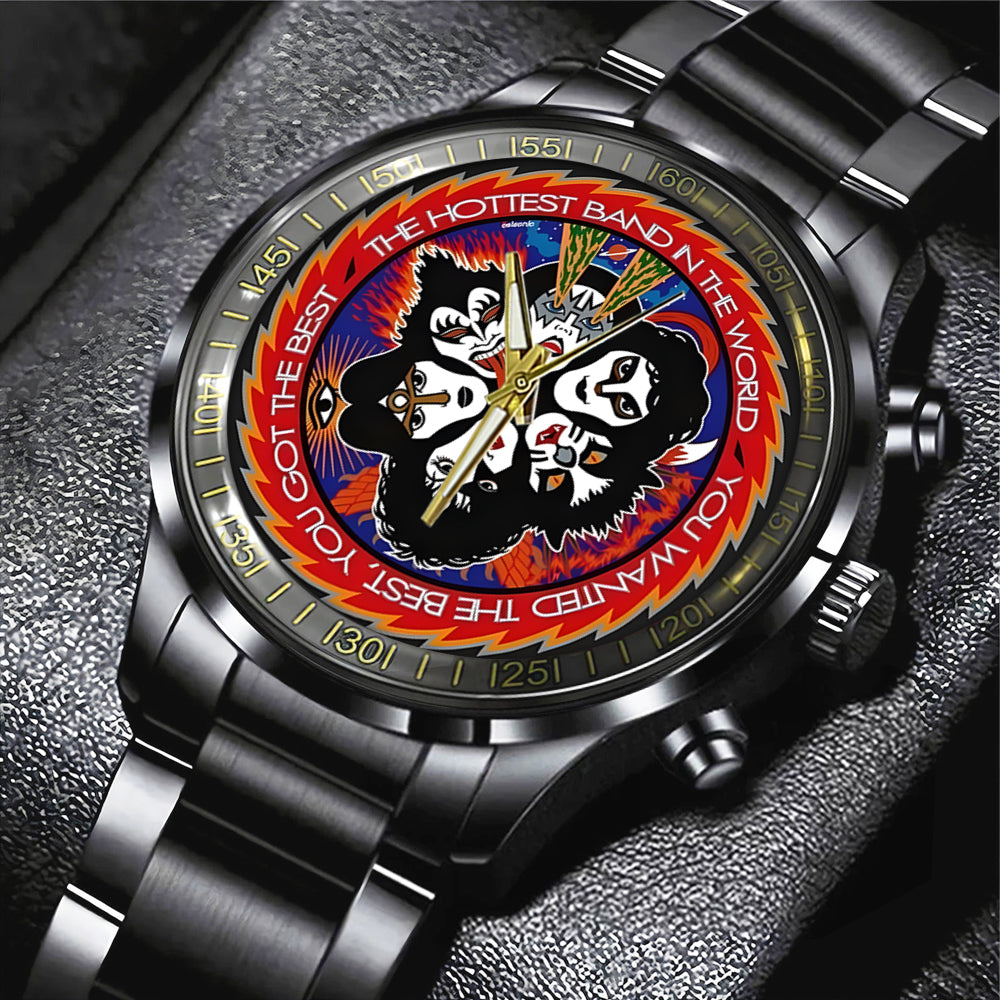 KISS Black Stainless Steel Watch - GNE 812