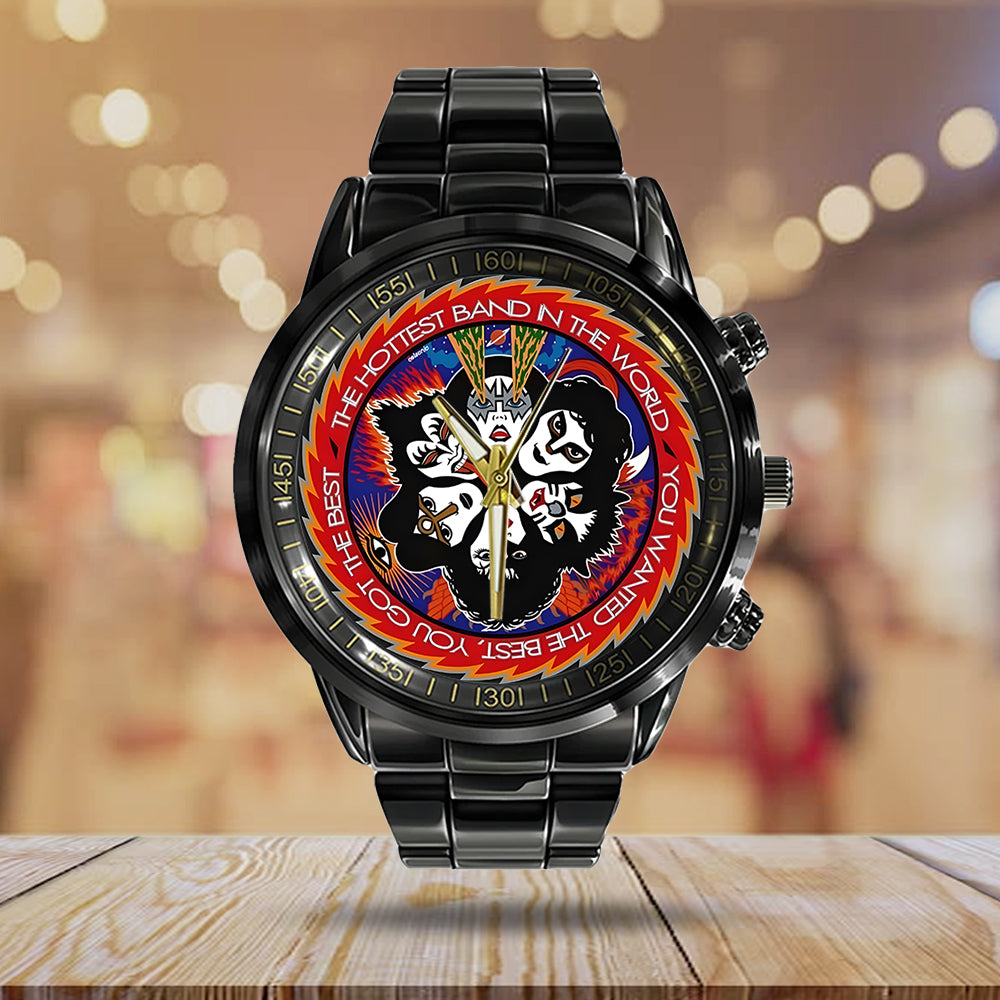 KISS Black Stainless Steel Watch - GNE 812