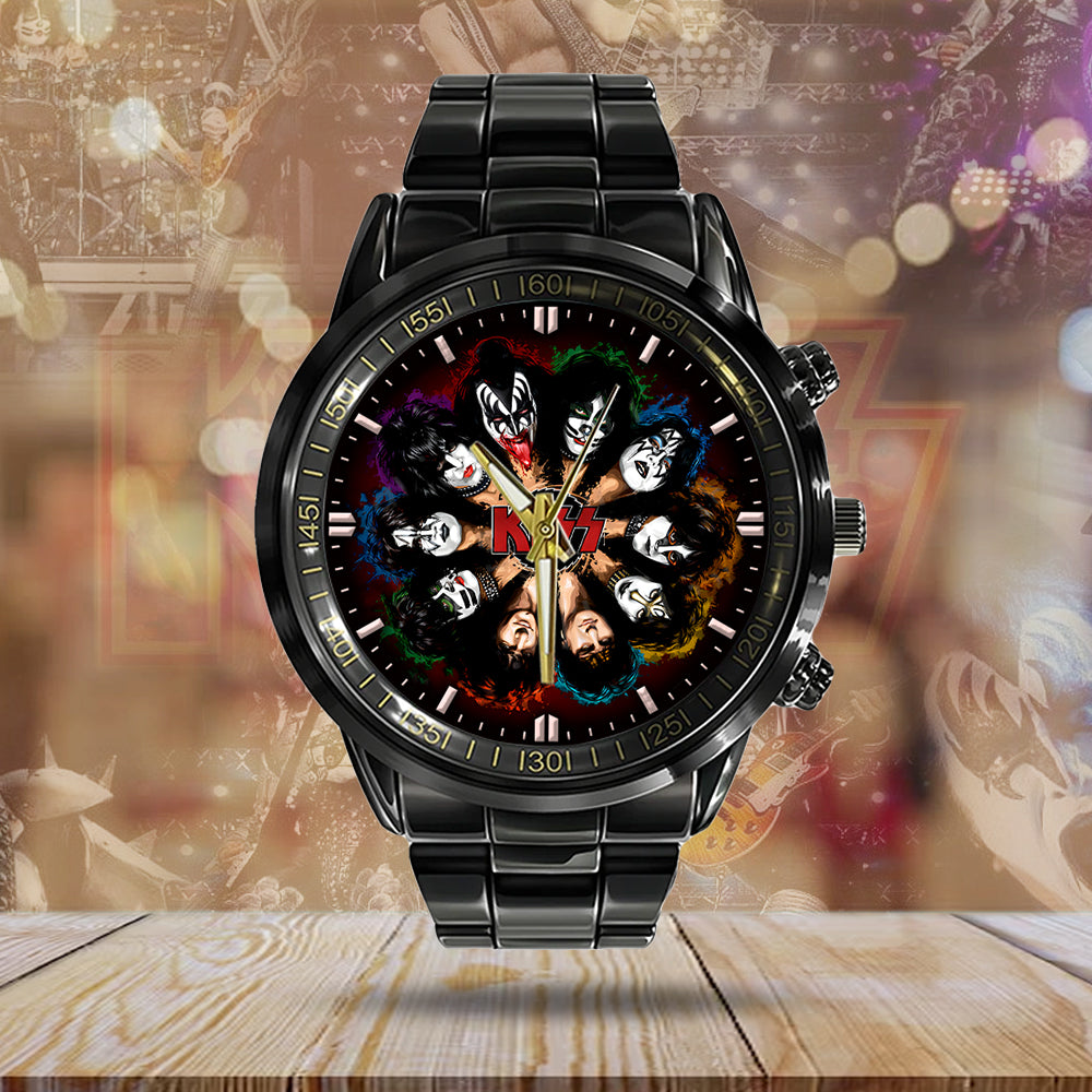 KISS Black Stainless Steel Watch - GNE 986