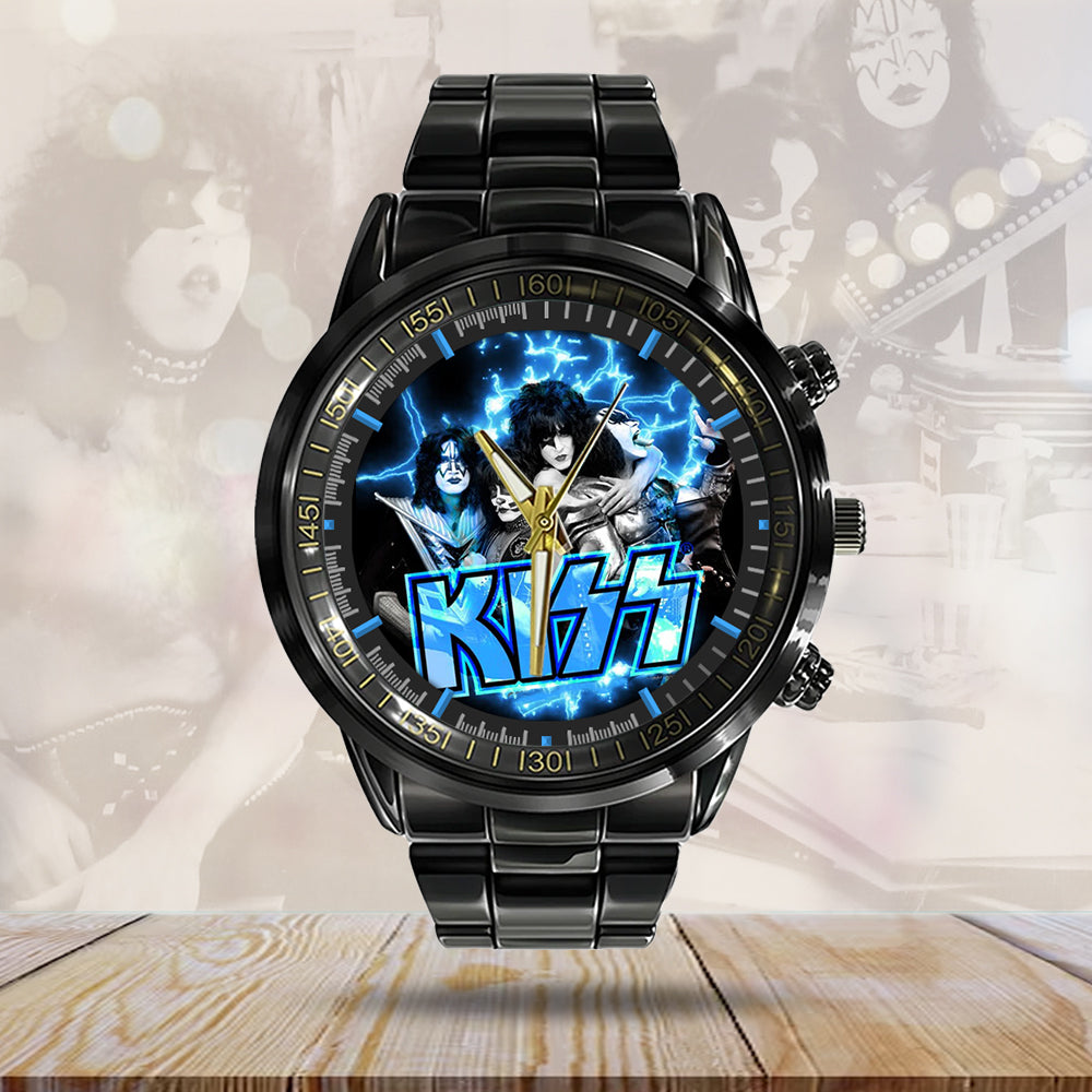 KISS Black Stainless Steel Watch - GNE 2657