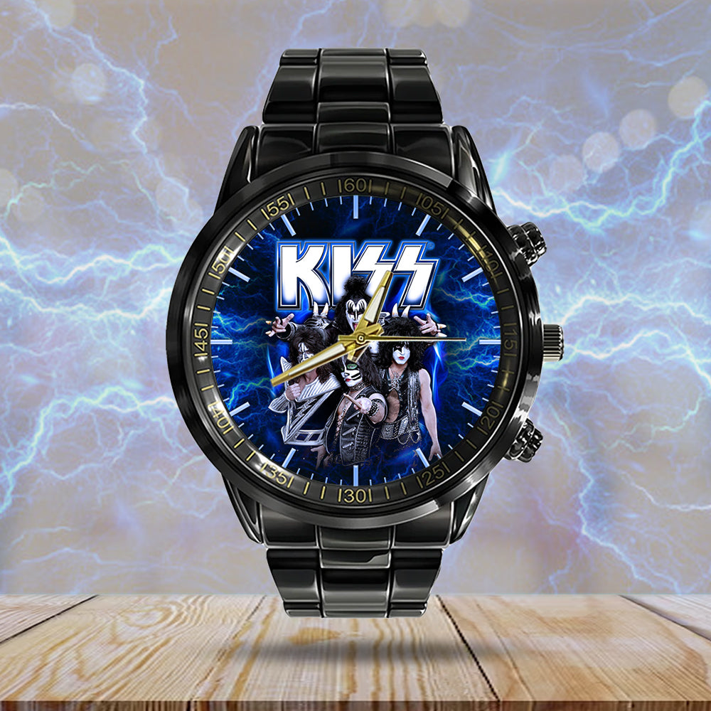KISS Black Stainless Steel Watch - GNE 658
