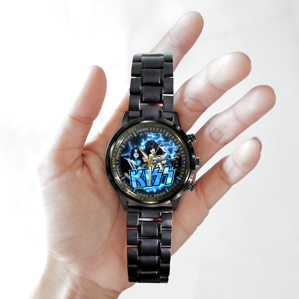 KISS Black Stainless Steel Watch - GNE 2657