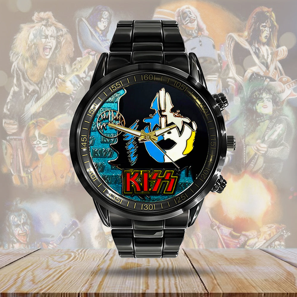 KISS Black Stainless Steel Watch - TANTN 7771