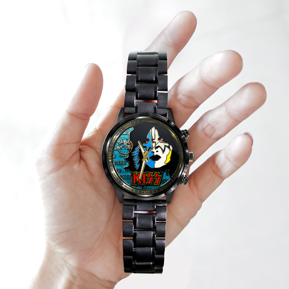KISS Black Stainless Steel Watch - TANTN 7771