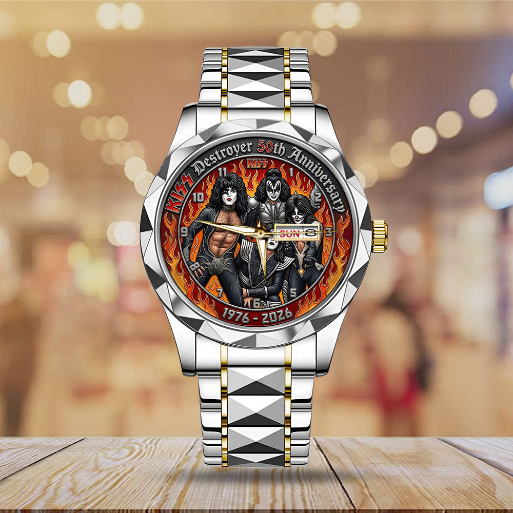 KISS Destroyer 50th Anniversary 2026 Alloy Luxury Quartz Watch - TMTHU6582