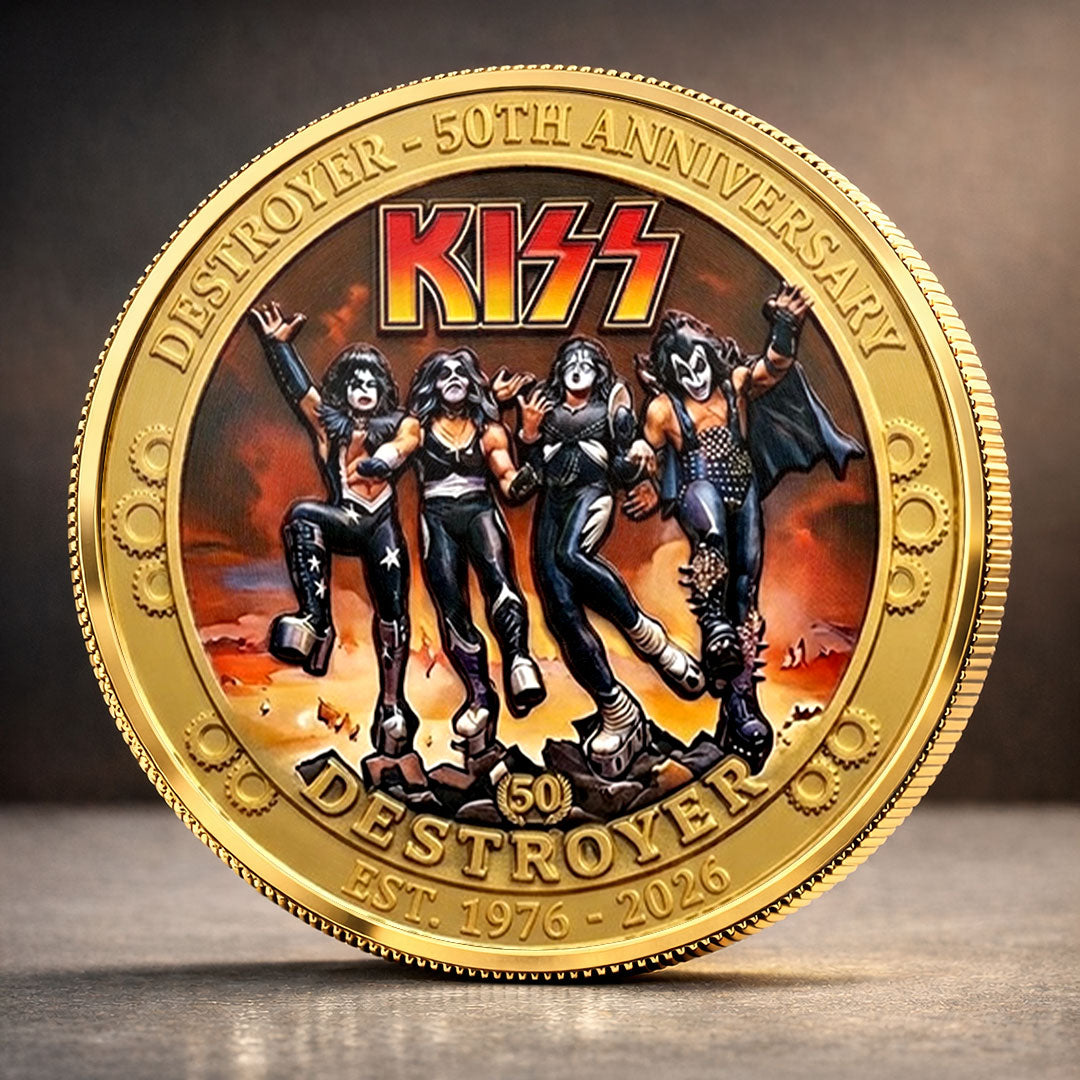 KISS Destroyer 50th Anniversary 2026 Commemorative Coin – TMTHU5094