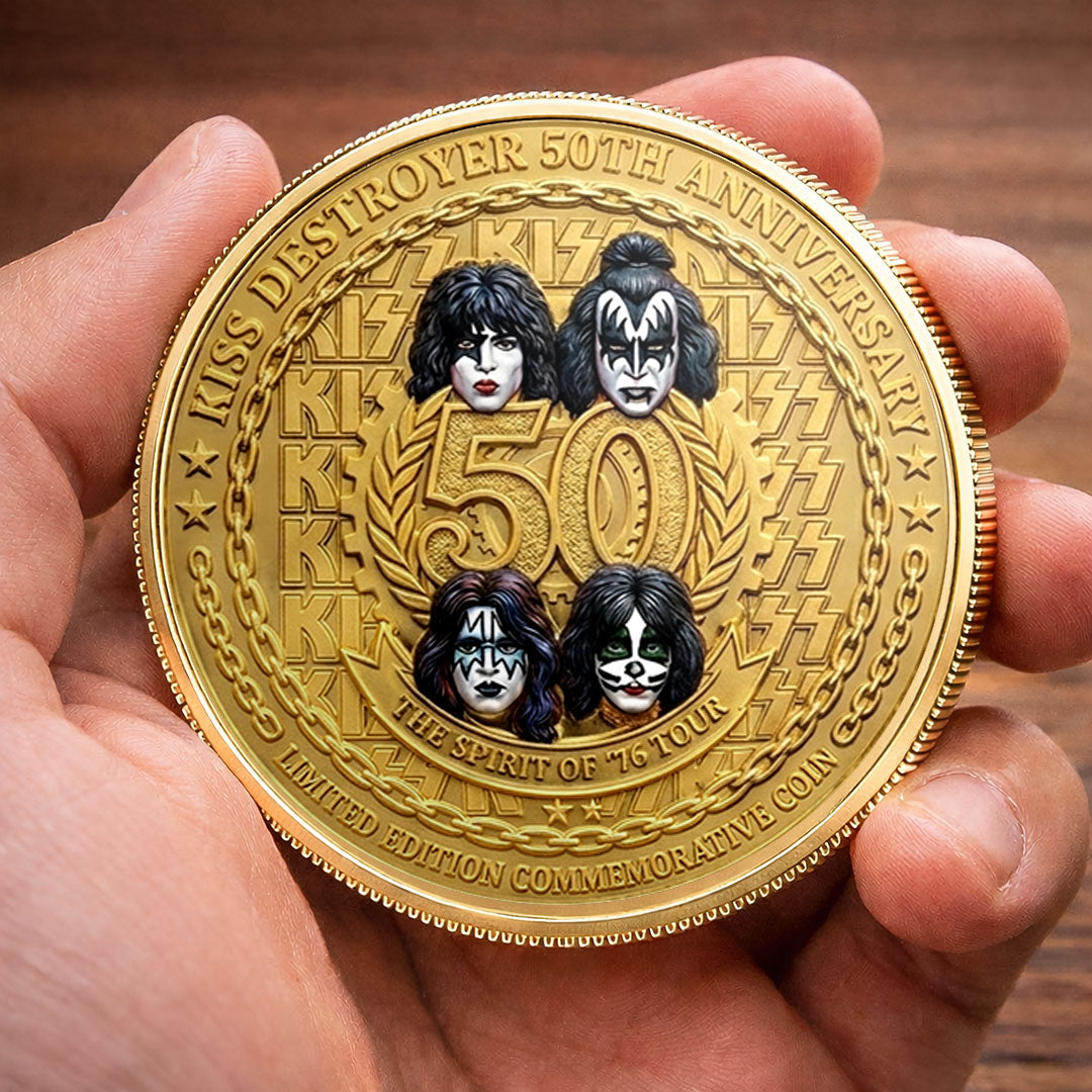 KISS Destroyer 50th Anniversary 2026 Commemorative Coin – TMTHU5094
