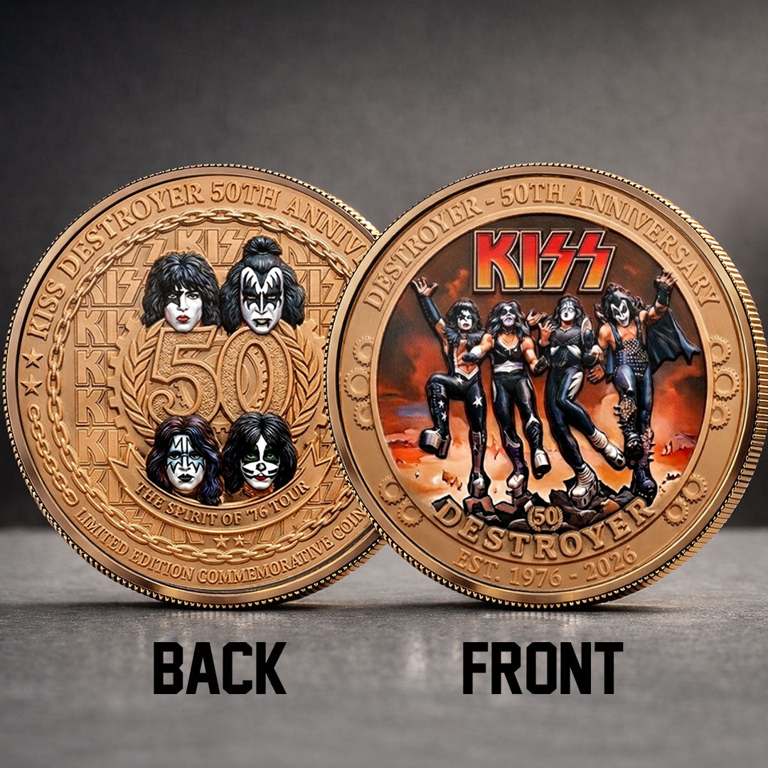 KISS Destroyer 50th Anniversary 2026 Commemorative Coin – TMTHU5094