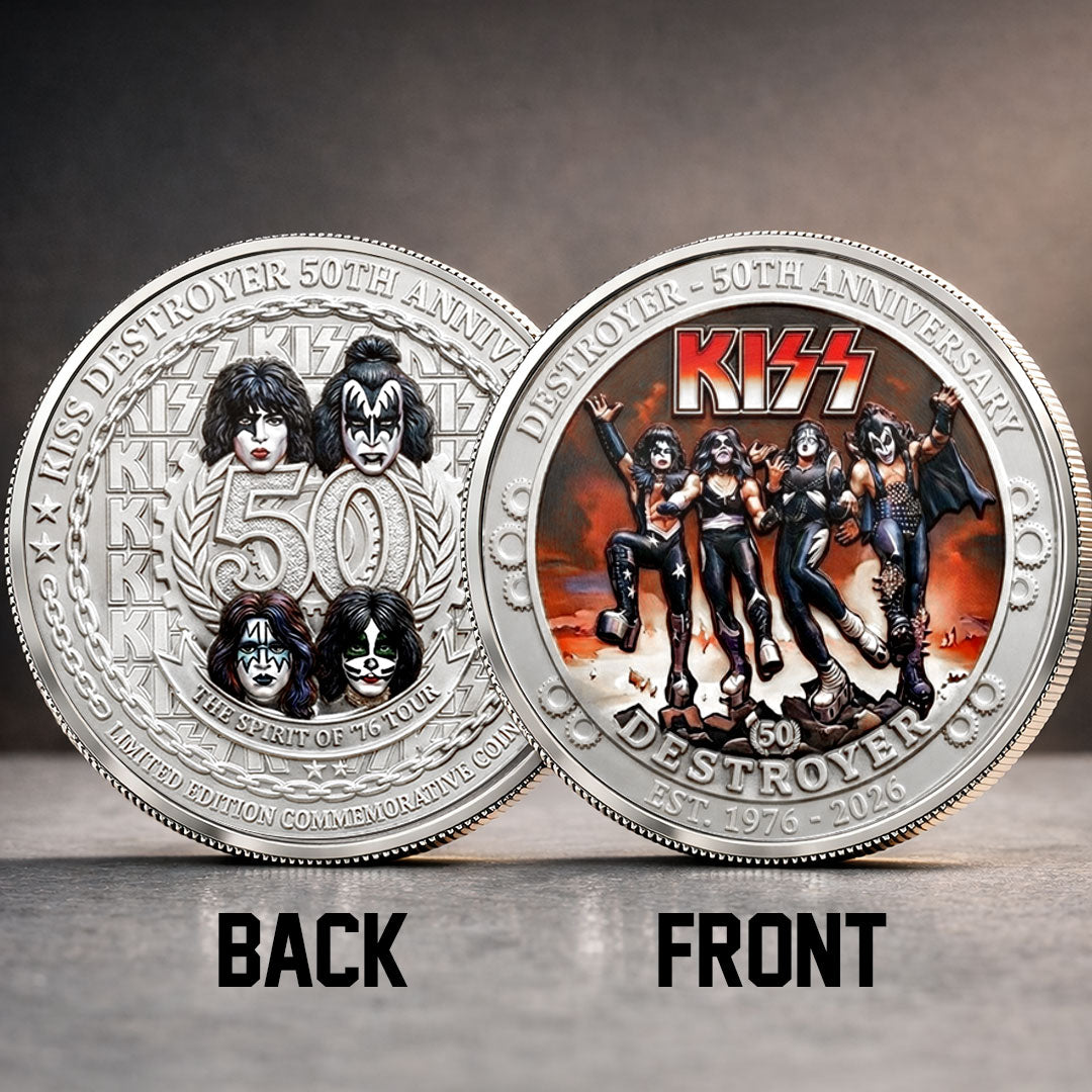 KISS Destroyer 50th Anniversary 2026 Commemorative Coin – TMTHU5094