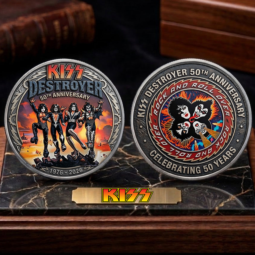 KISS Destroyer 50th Anniversary 2026 Commemorative Coin – TMTHU5095