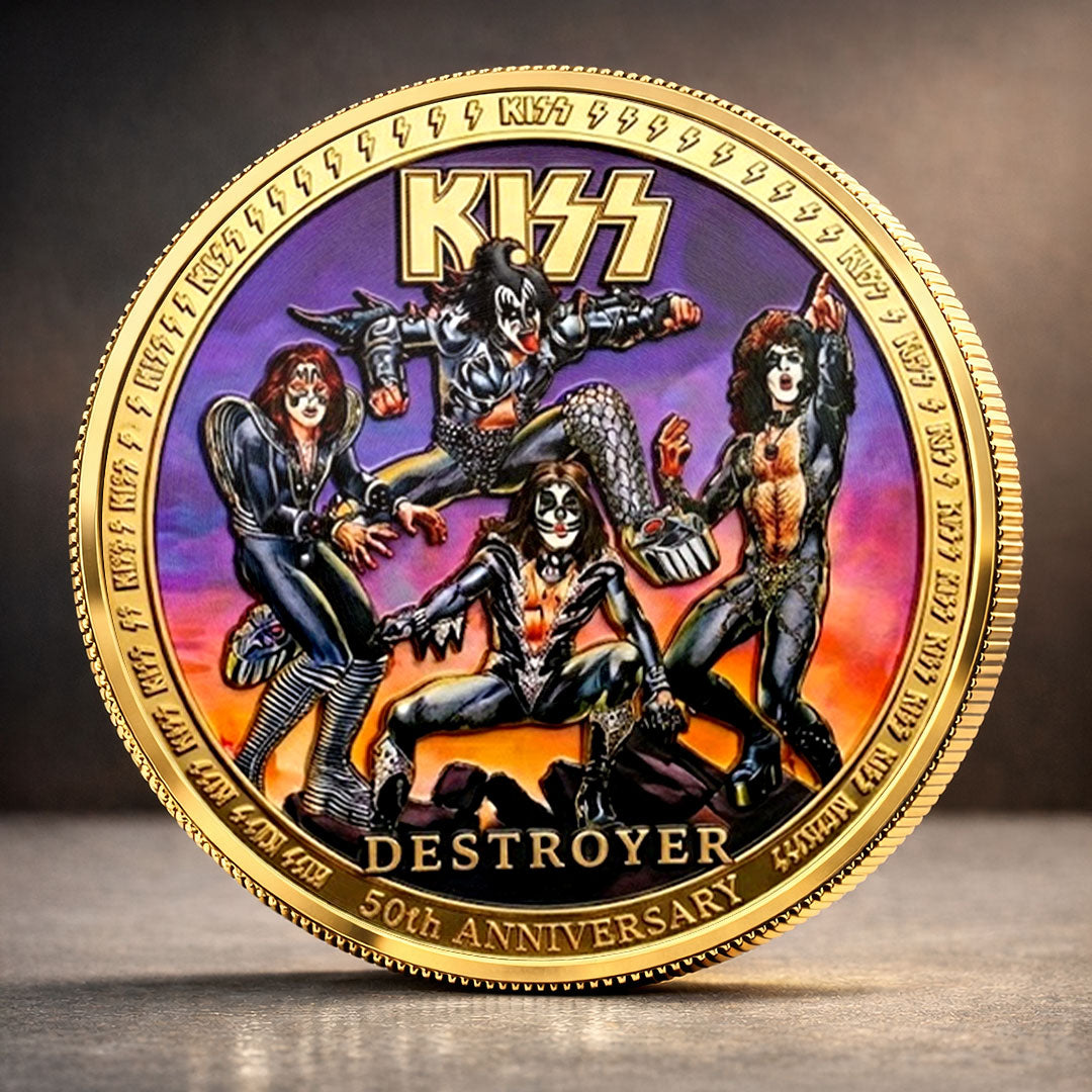 KISS Destroyer 50th Anniversary 2026 Commemorative Coin – TMTHU5302