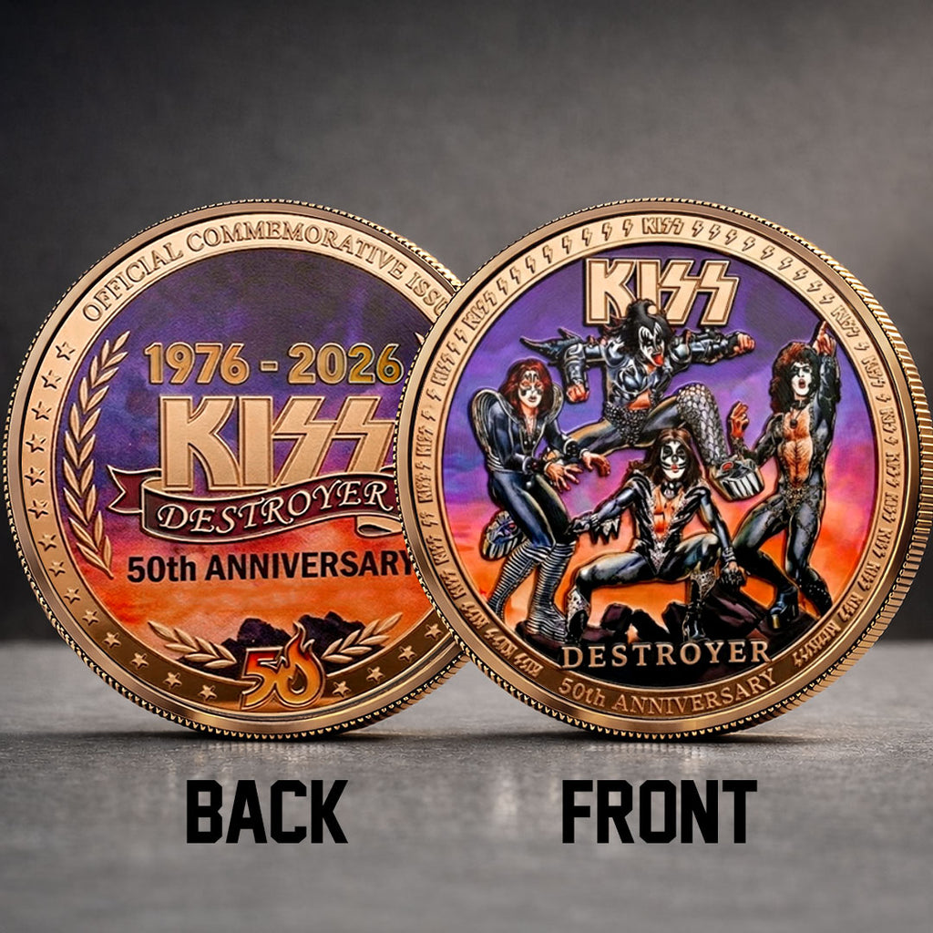 KISS Destroyer 50th Anniversary 2026 Commemorative Coin – TMTHU5302