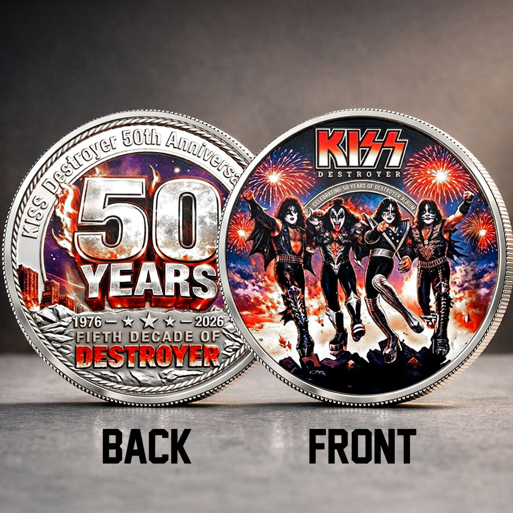 KISS Destroyer 50th Anniversary 2026 Commemorative Coin – TMTHU5334