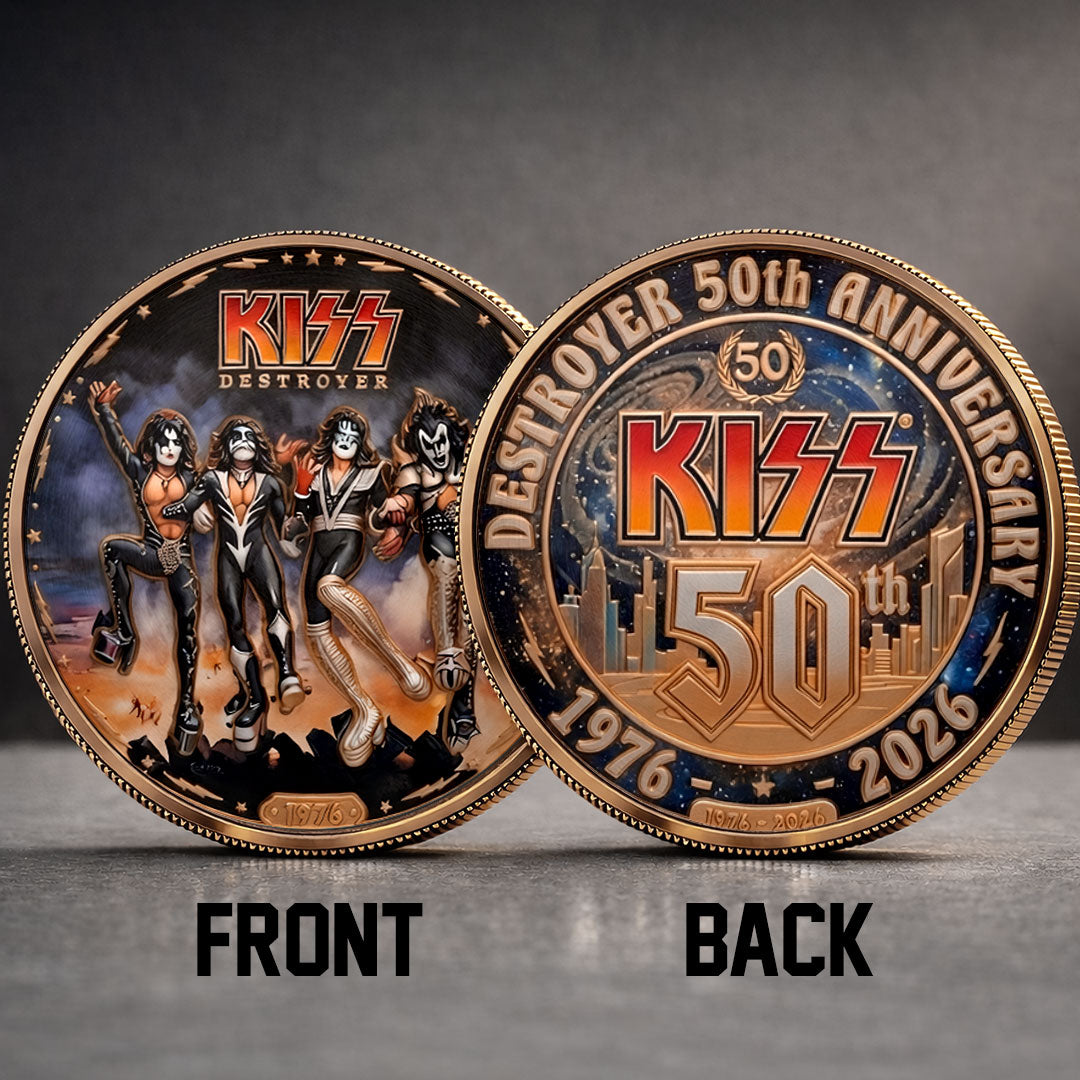 KISS Destroyer 50th Anniversary 2026 Commemorative Coin – TMTHU4786