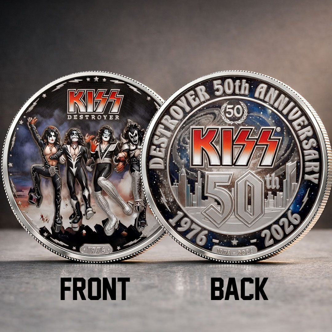 KISS Destroyer 50th Anniversary 2026 Commemorative Coin – TMTHU4786