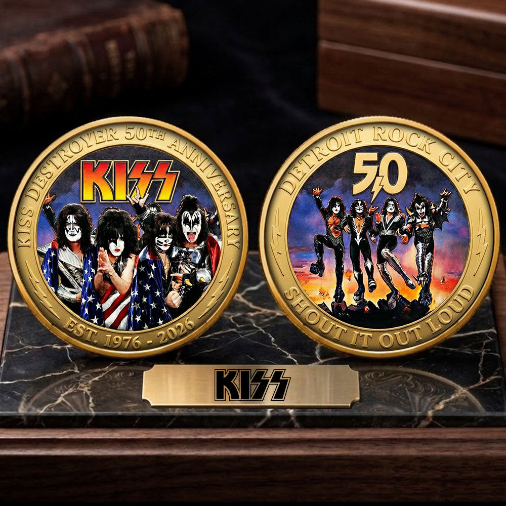 KISS Destroyer 50th Anniversary 2026 Commemorative Coin – TMTHU5080