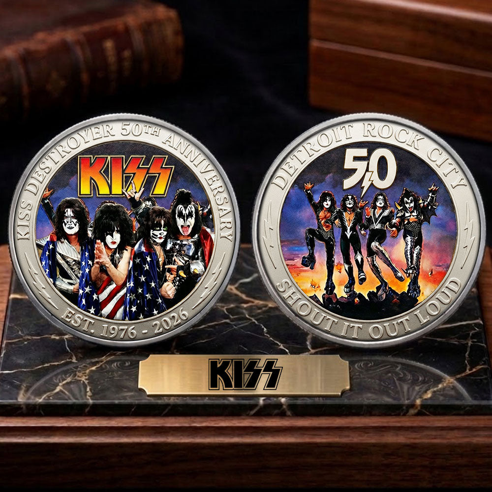 KISS Destroyer 50th Anniversary 2026 Commemorative Coin – TMTHU5080
