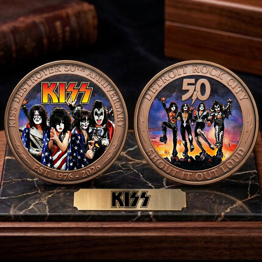 KISS Destroyer 50th Anniversary 2026 Commemorative Coin – TMTHU5080