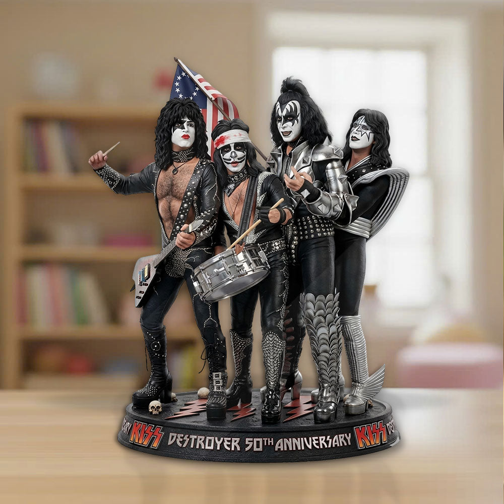 KISS Destroyer 50th Anniversary 2026 Custom Shape Acrylic Plaque – TMTHU5193