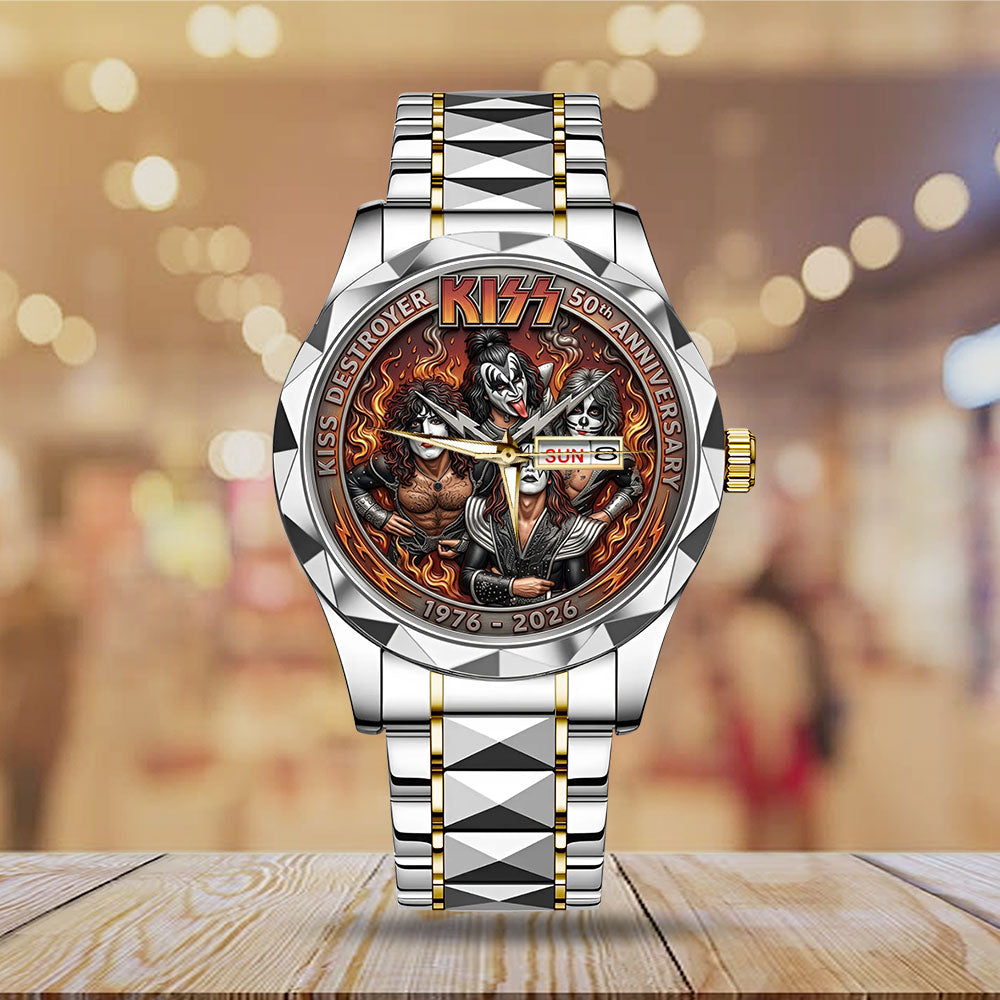 KISS Destroyer 50th Anniversary Alloy Luxury Quartz Watch - TMTHU6481