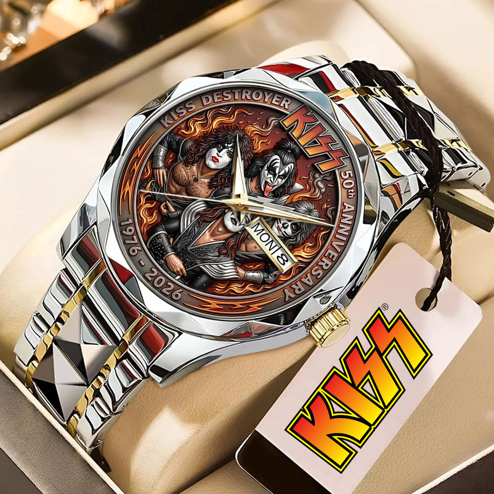 KISS Destroyer 50th Anniversary Alloy Luxury Quartz Watch - TMTHU6481